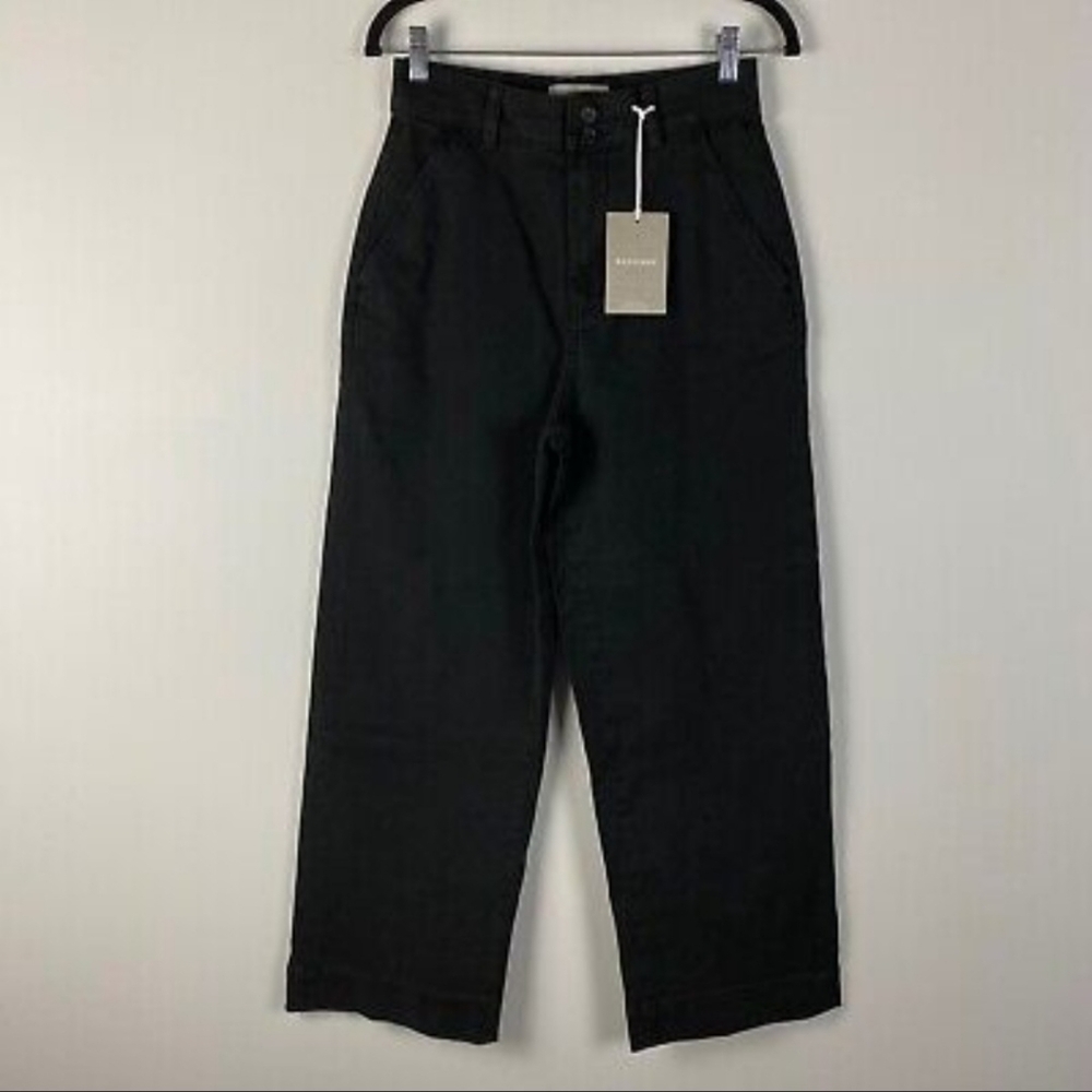 Everlane High Rise Wide Leg Crop Pants
